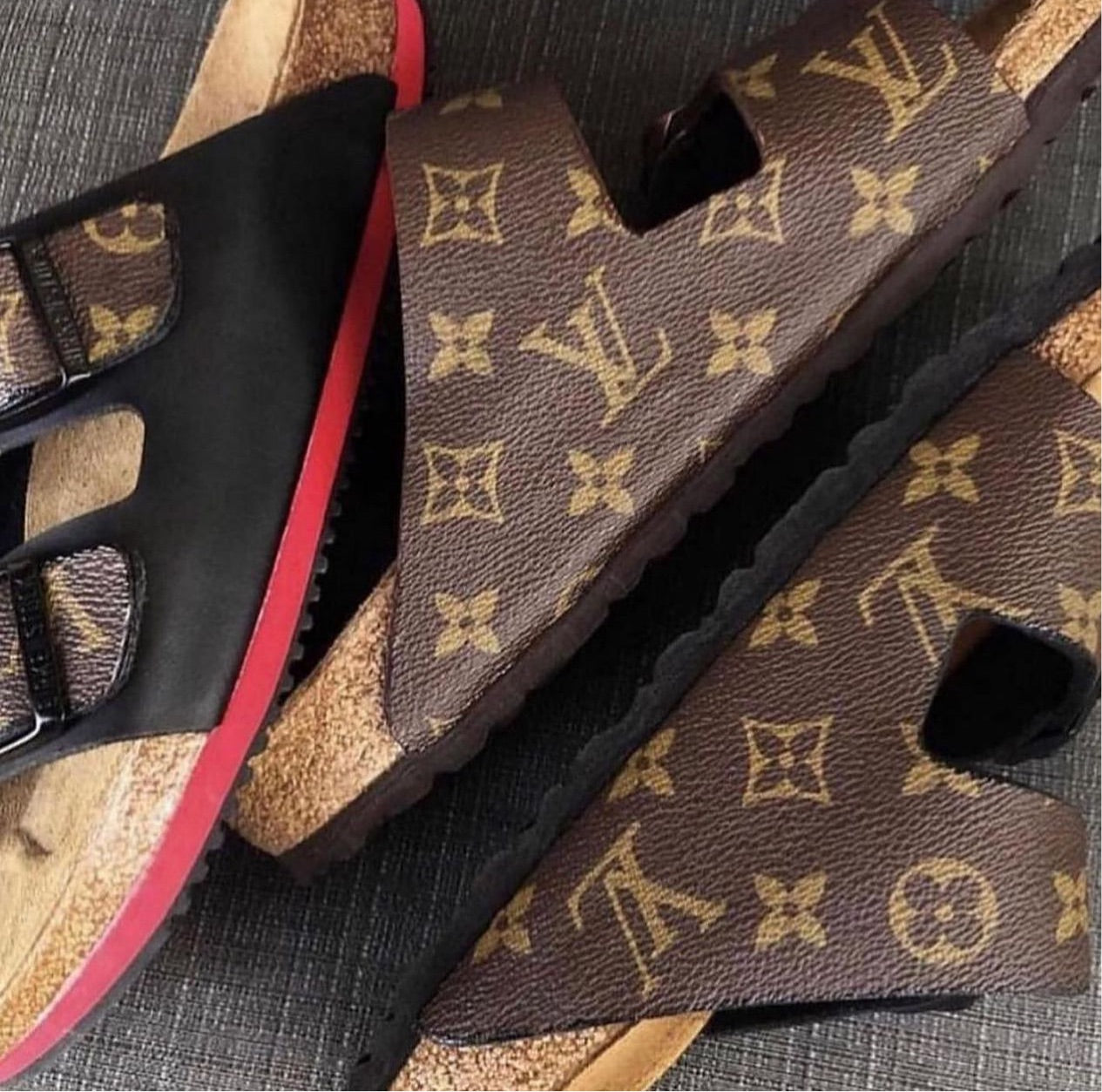 Custom birkenstocks louis discount vuitton