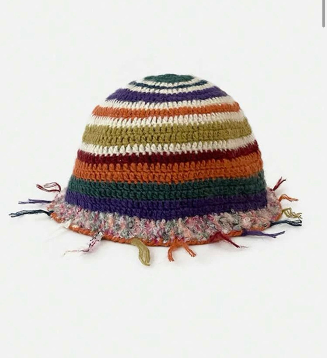 Tassel crochet hat