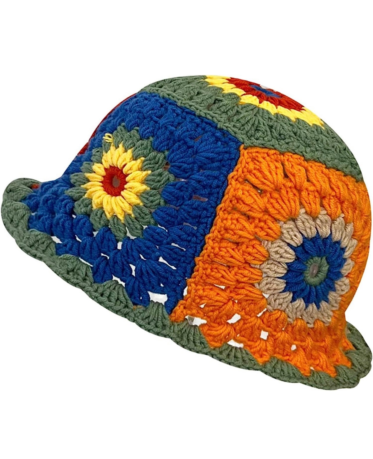 Floral crochet bucket hat – Leilaandstitch