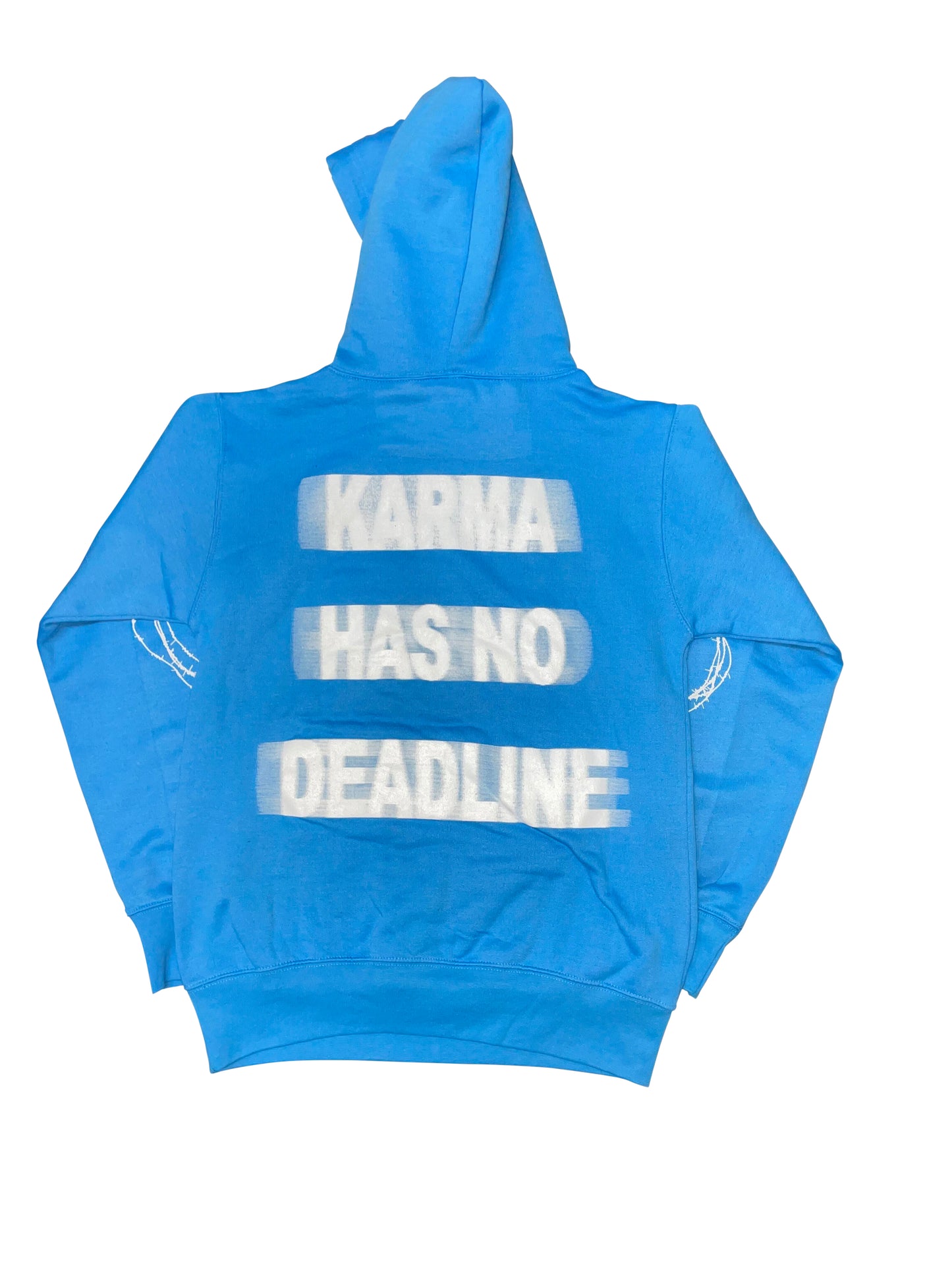 Sky Blue Karma has no deadline hoodie