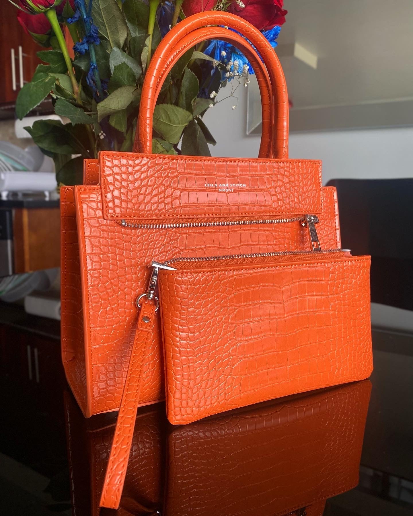 ORANGE hand bag