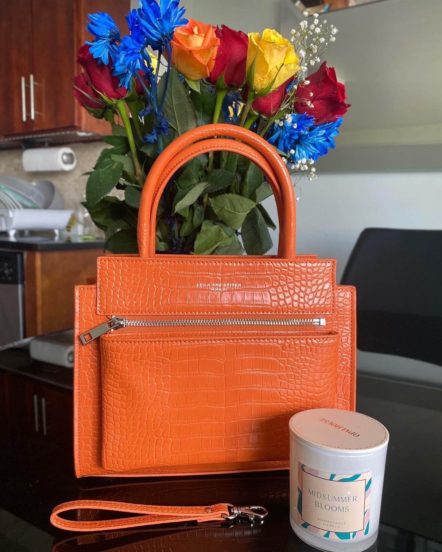 ORANGE hand bag