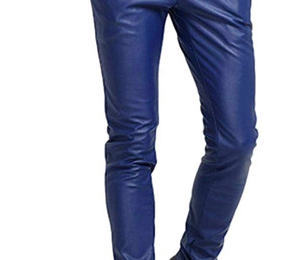 Stacked leather pants