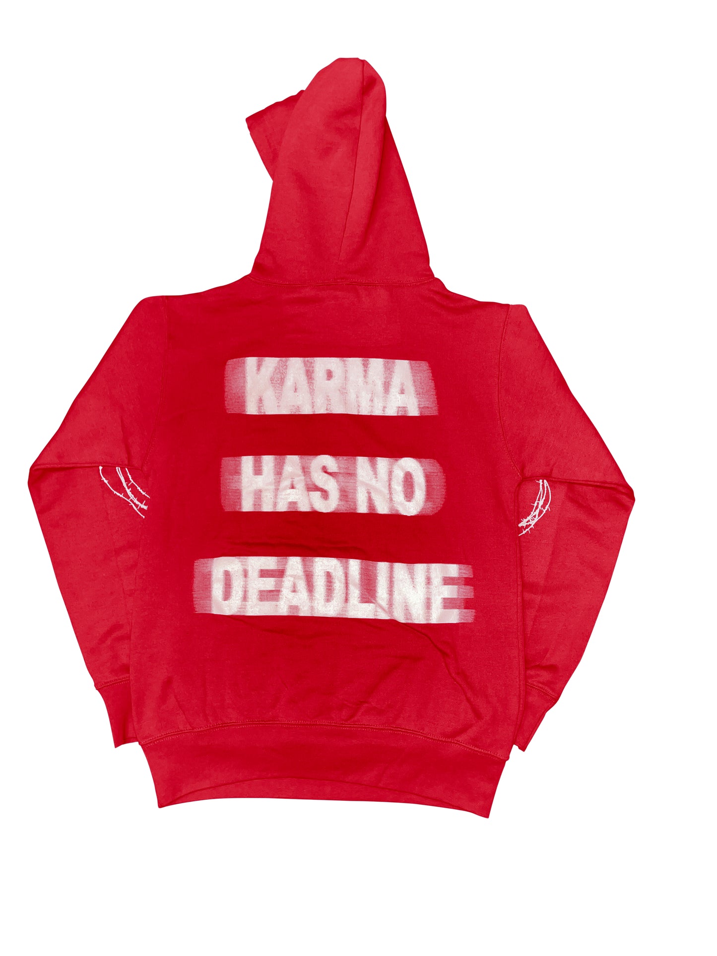 Red Karma has no deadline hoodie
