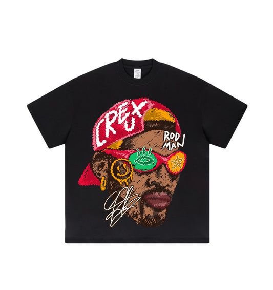 Black Painted Rodman tee