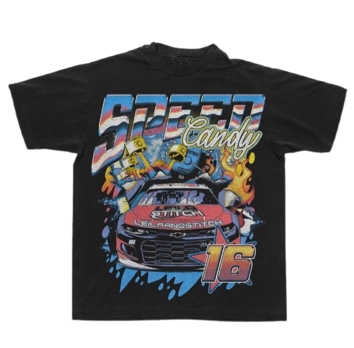 Leilaandstitch “Speed Candy” Race Tee