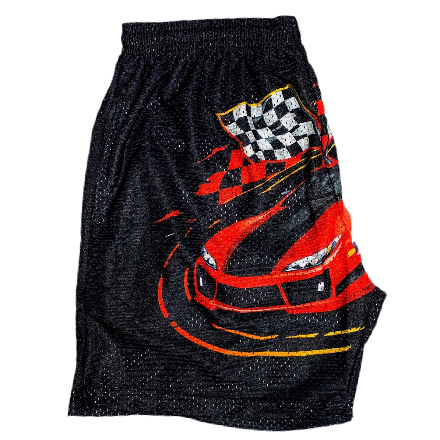 Leilaandstitch “Race Club” Mesh Shorts