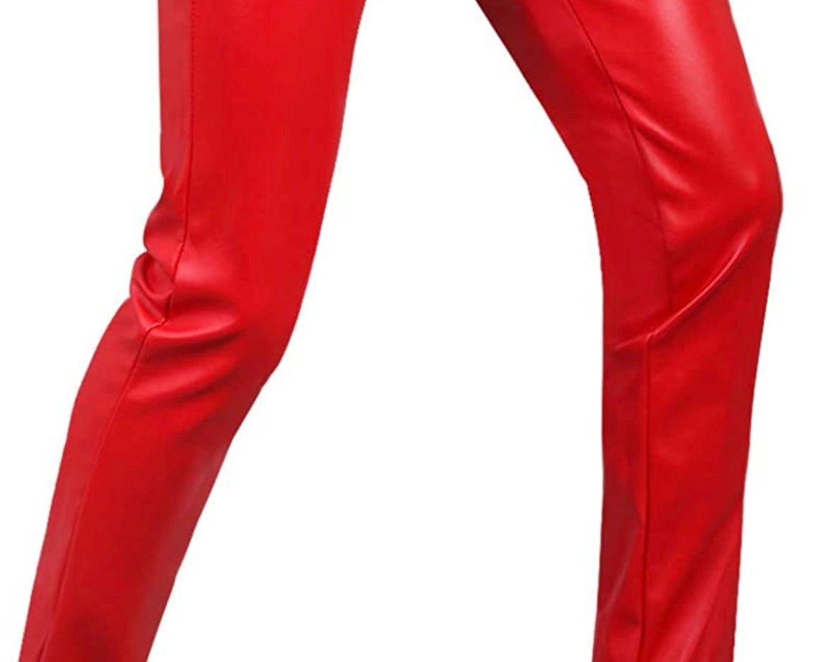 Stacked leather pants – Leilaandstitch